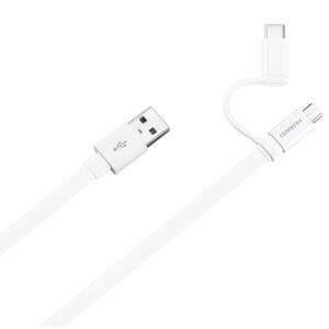 Huawei 4071417 - 1,5 m - USB A - USB 2.0 - Männlich/Männlich - Weiß