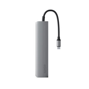 Epico 6in1 Aluminium Hub 8K with USB-C connector - space gray