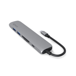 Epico 6in1 Aluminium Hub 8K with USB-C connector - space gray