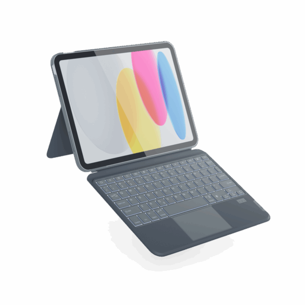 Epico Backlit Keyboard Case for iPad 10,9" (2022) - german/grey